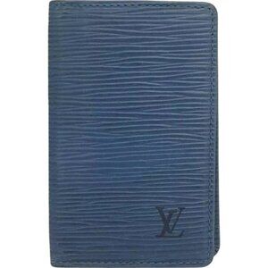 201151BU (L1) Louis Vuitton Wallet Blue Epi Leather